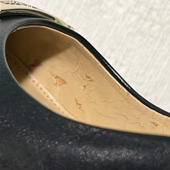 Coach heels pumps kitten heel black Bowery gold‎ hardware - Picture 7 of 16